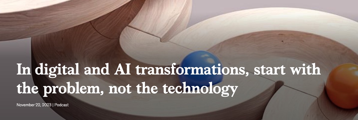 McKinsey: Start med problemet, ikke teknologien